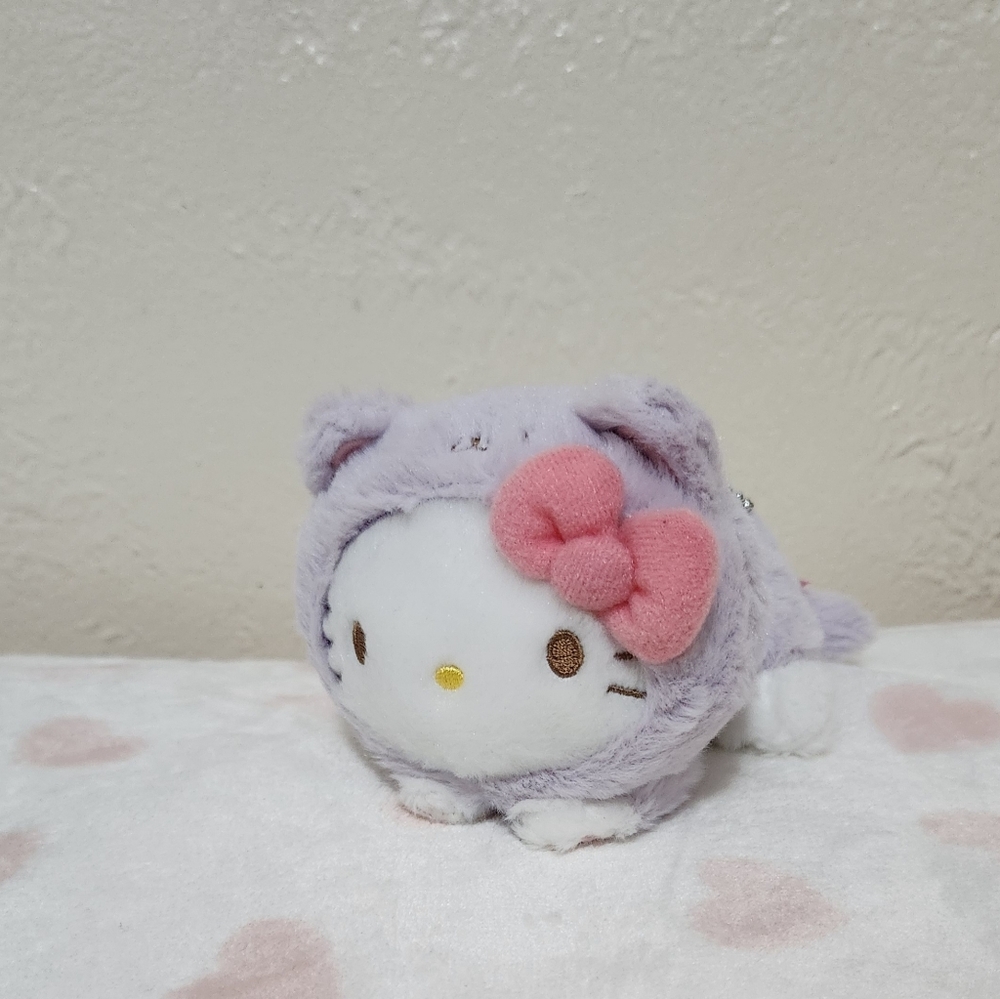 Sanrio Hello Kitty Love Cats Neko Neko Plush Mascot Keychain
